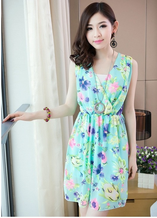 Dress DS3600 Green