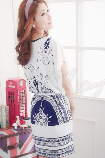 Lycra Dress DS3602 White