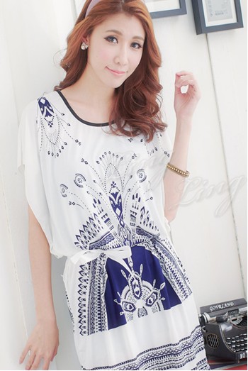 Lycra Dress DS3602 White