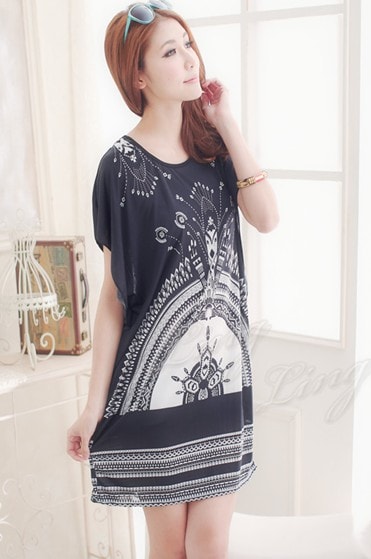 Dress DS3605 Dark Blue