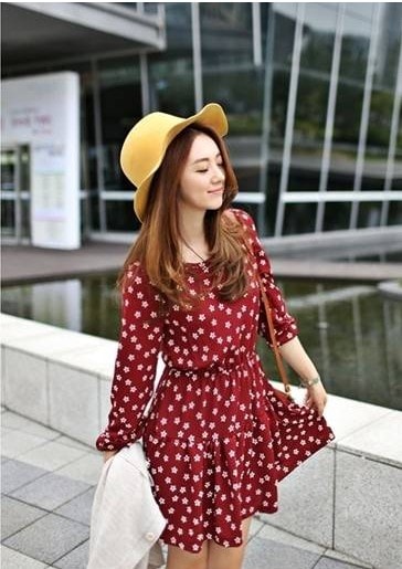 Dress DS3607 Rose Red