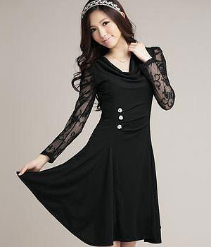 Dress DS3624 Black