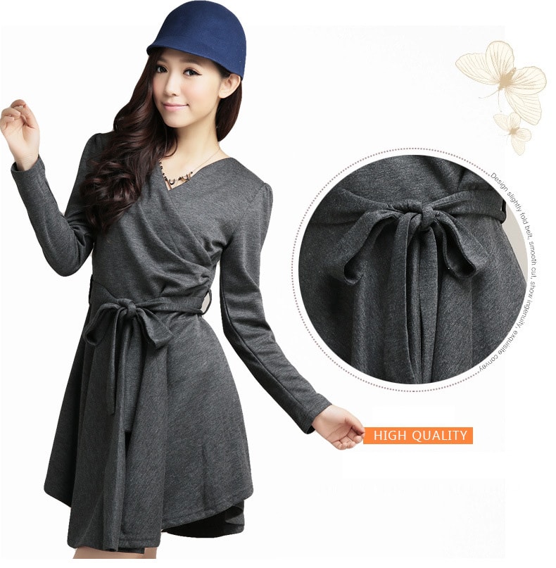 Dress DS3625 Dark Grey