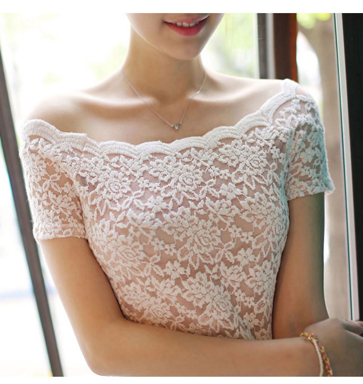 Lace Dress DS3634 White