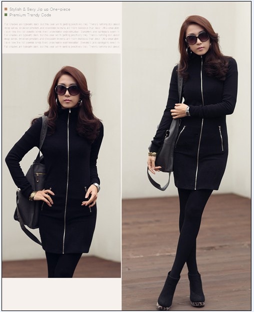 Dress DS3635 Black