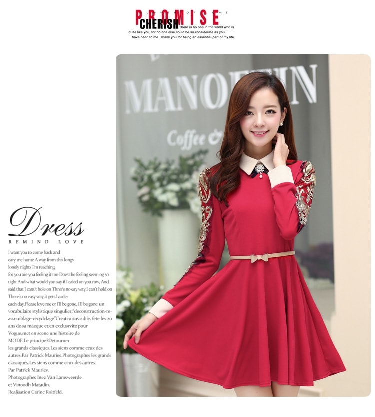 Victoria Dress DS3647 Rose Red