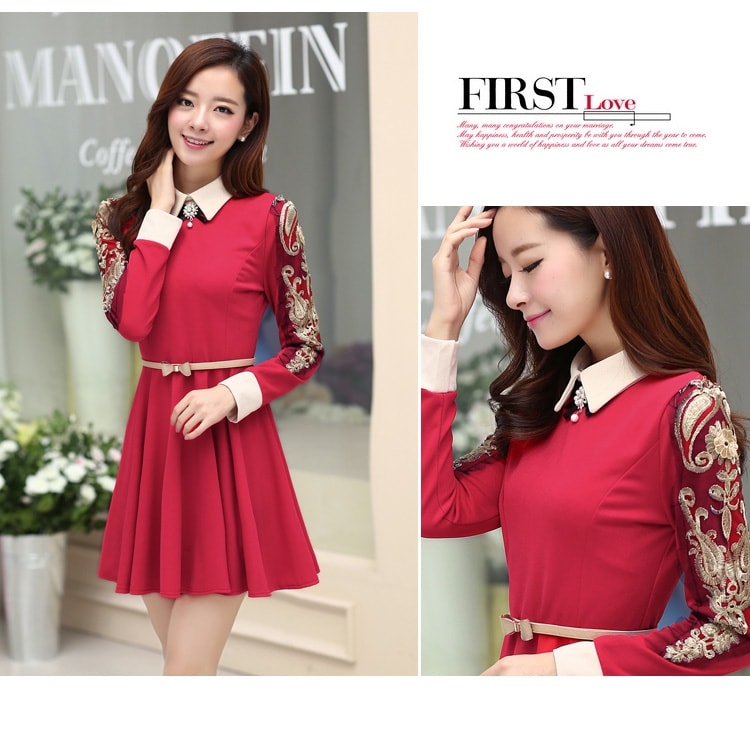 Victoria Dress DS3647 Rose Red