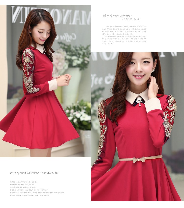 Victoria Dress DS3647 Rose Red