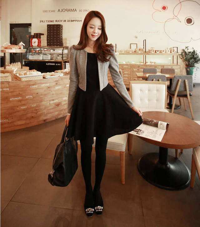 Dress DS3650 Black