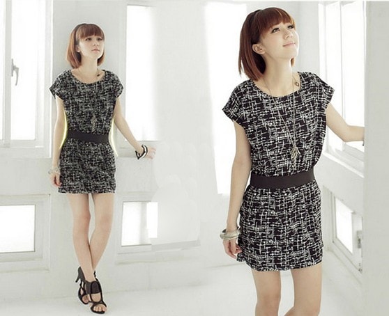 Dress DS3664 Black