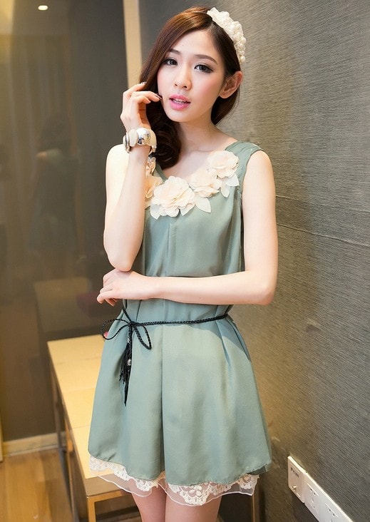 Dress DS3666 Green