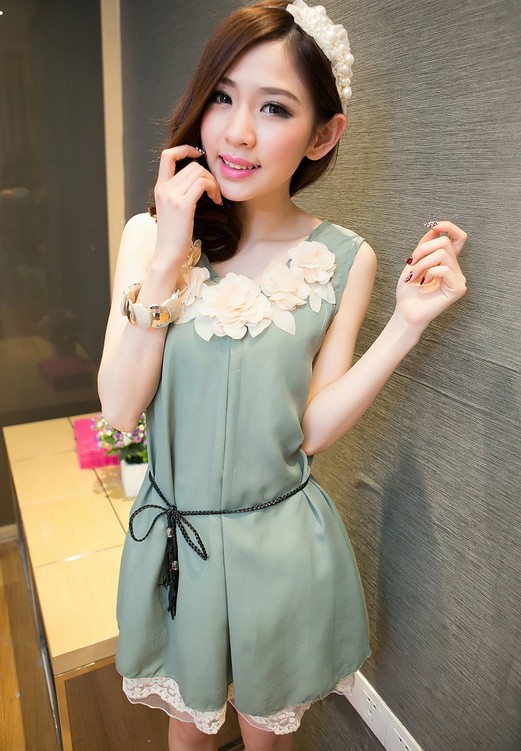 Dress DS3666 Green