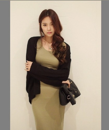 Long Dress DS3673 Army Green