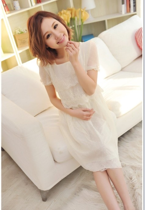 Dress DS3674 White