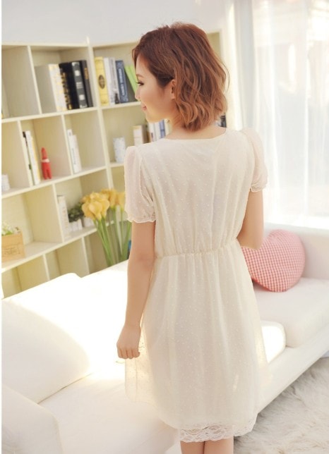 Dress DS3674 White