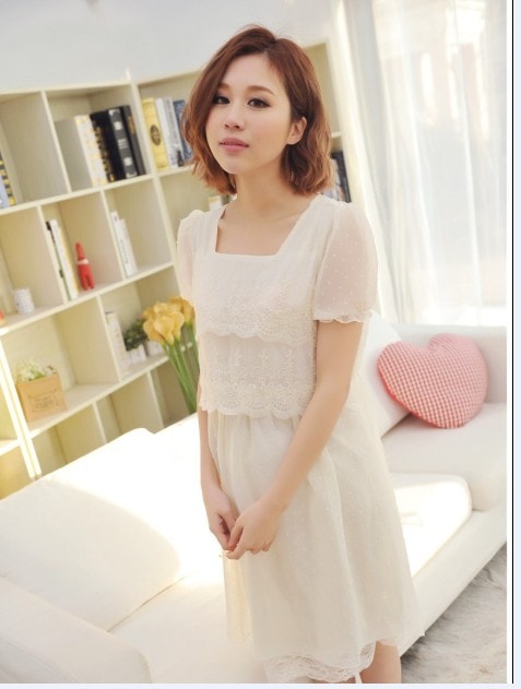 Dress DS3674 White