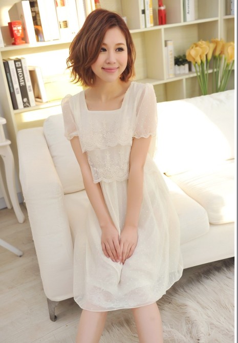 Dress DS3674 White