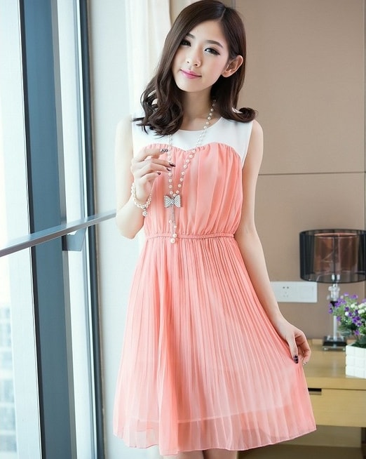 Dress DS3684 Orange