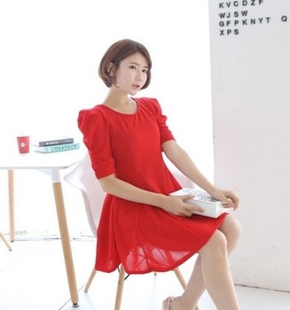 Dress DS3688 Red