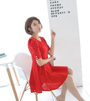 Dress DS3688 Red