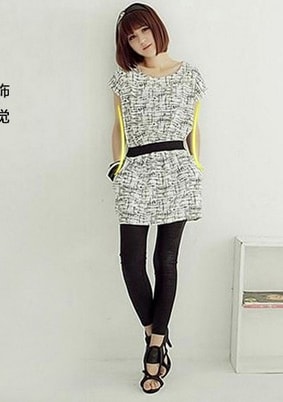 Dress DS3693 White