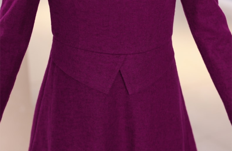 Winter Dress DS3714 Red Wine