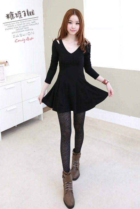 Mini Dress DS3720 Black