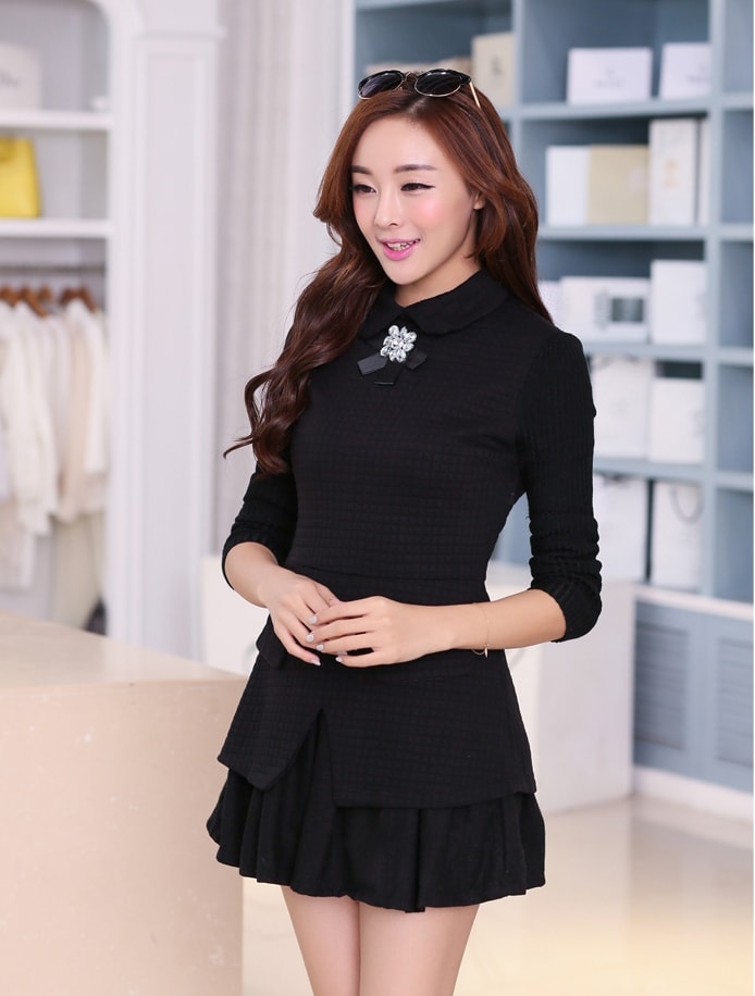 Autumn Dress DS3721 Black