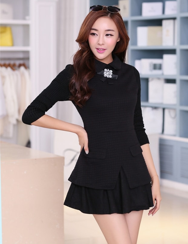 Autumn Dress DS3721 Black