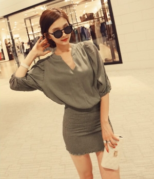 Mini Dress DS3722 Army Green