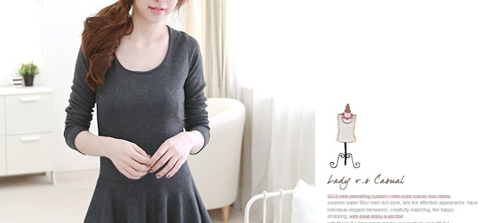 Mini Dress DS3723 Grey