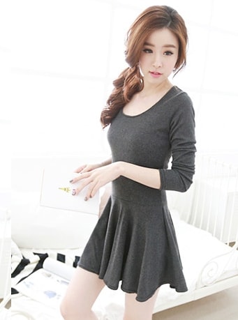 Mini Dress DS3723 Grey