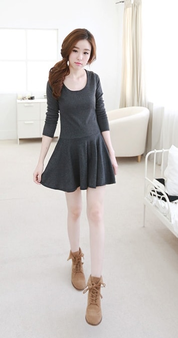 Mini Dress DS3723 Grey