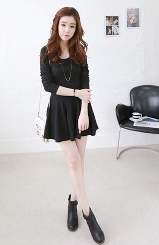 Mini Dress DS3724 Black