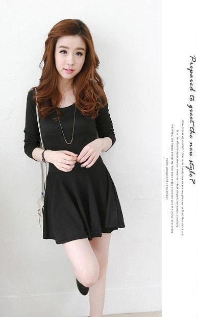 Mini Dress DS3724 Black