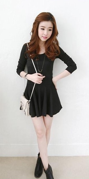 Mini Dress DS3724 Black