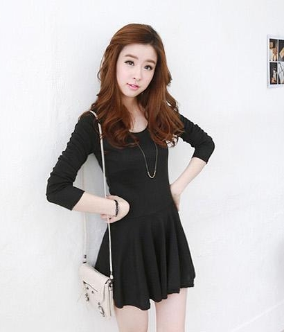 Mini Dress DS3724 Black