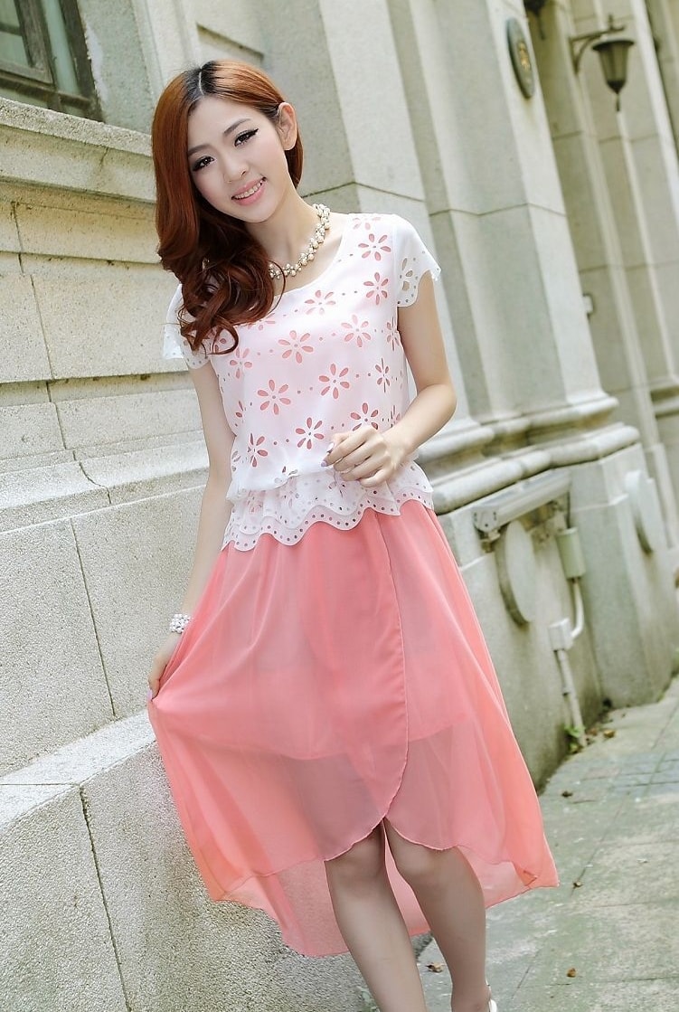 Long Dress DS3726 Pink