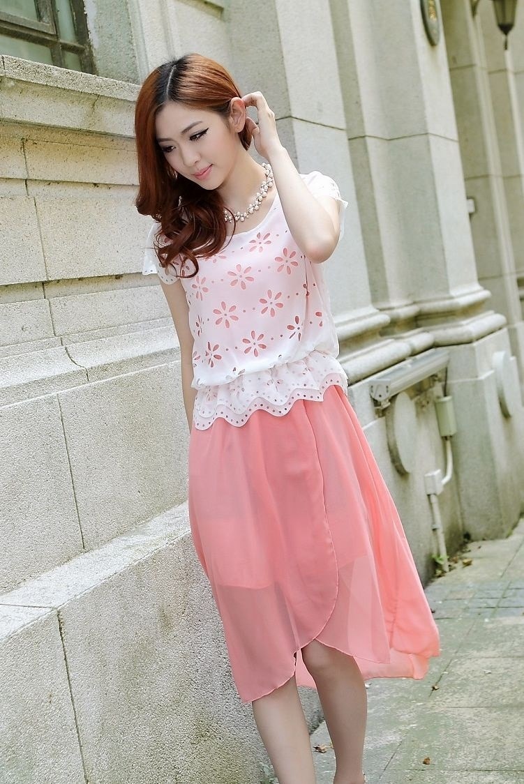 Long Dress DS3726 Pink