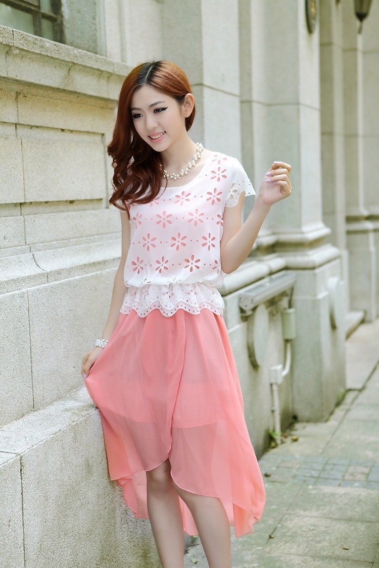 Long Dress DS3726 Pink