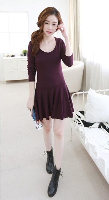 Mini Dress DS3727 Purple