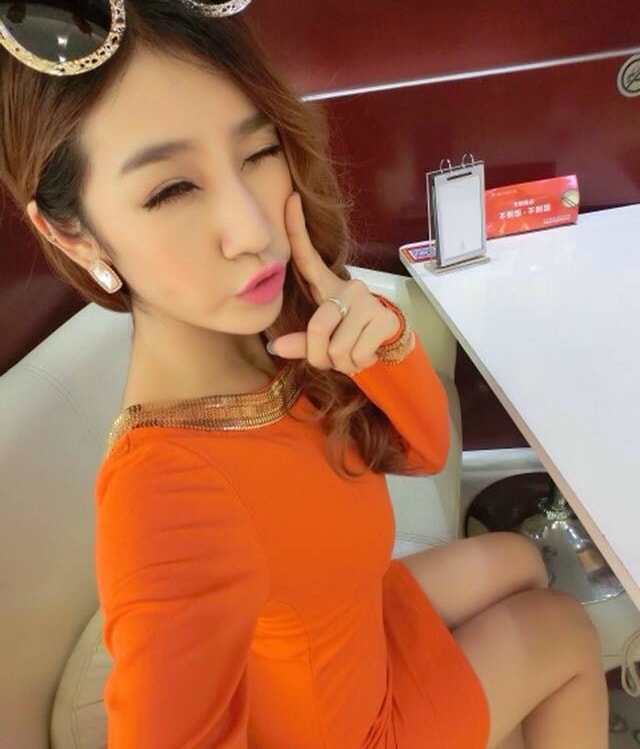 Halter Dress DS3742 Orange