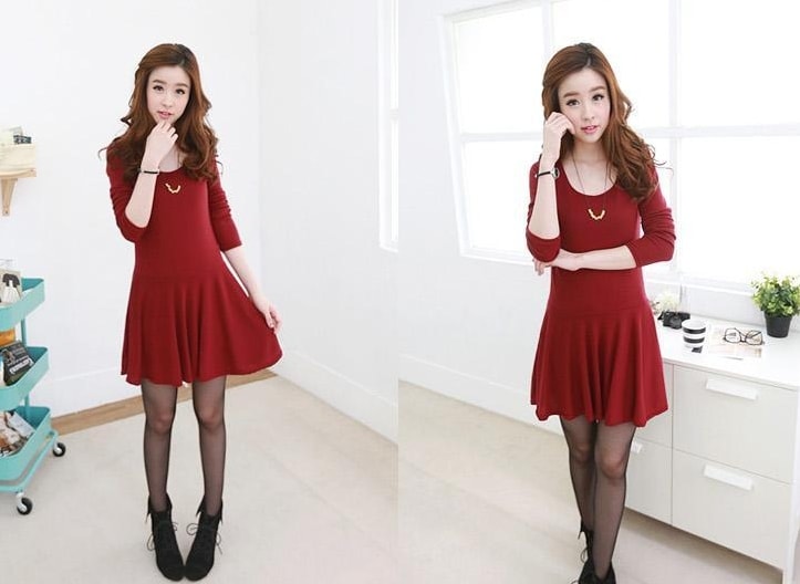 Mini Dress DS3743 Red