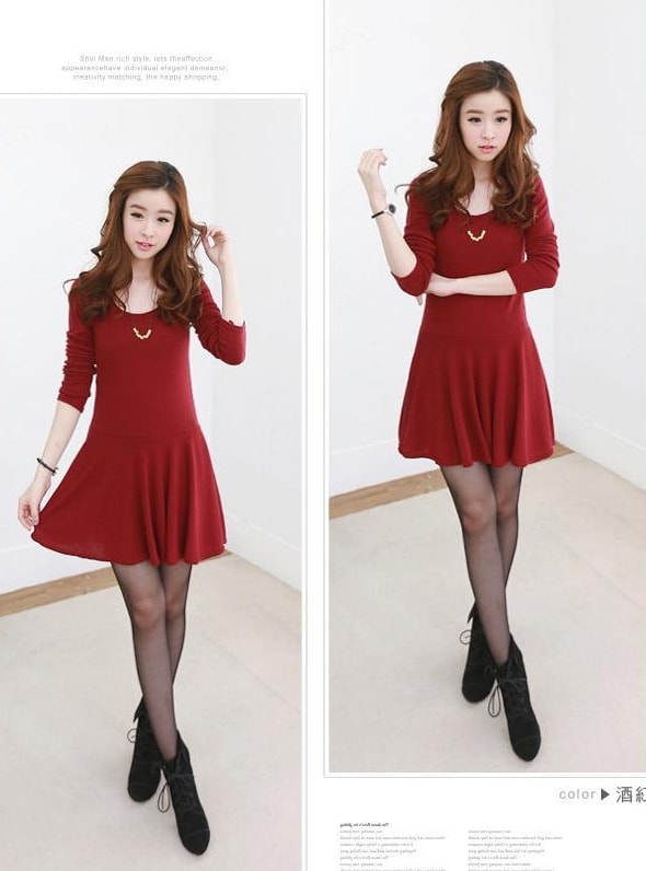 Mini Dress DS3743 Red