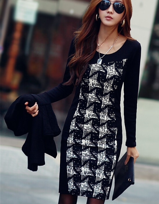 Dress DS3744 Black