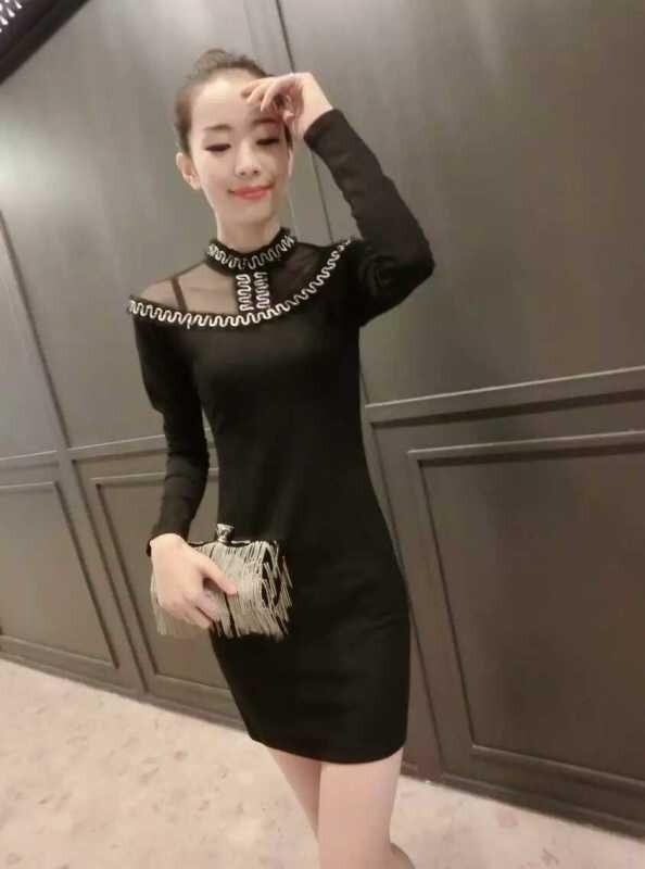 Party Dress DS3745 Black