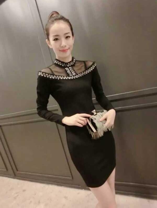 Party Dress DS3745 Black