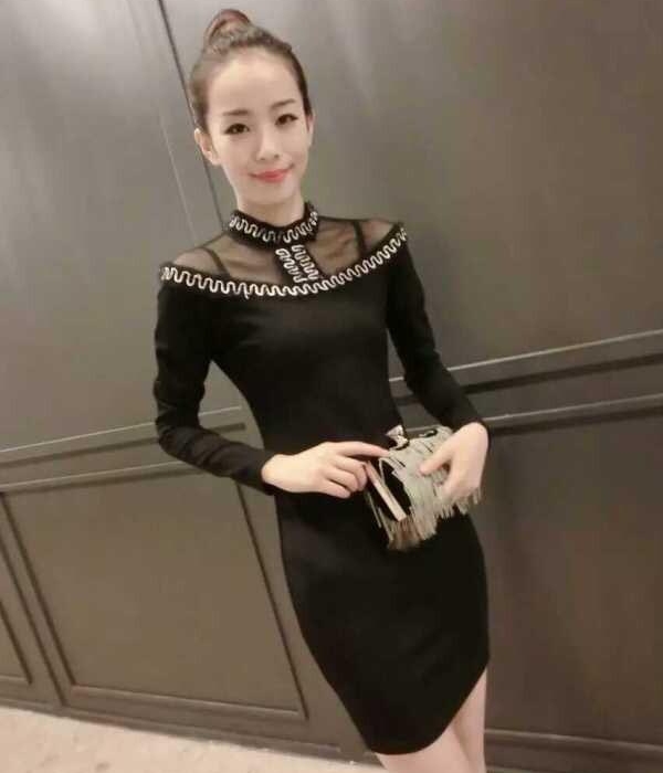 Party Dress DS3745 Black