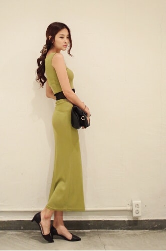 Long Dress DS3750 Pale Green