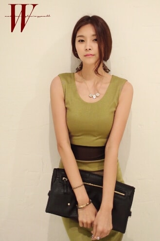 Long Dress DS3750 Pale Green